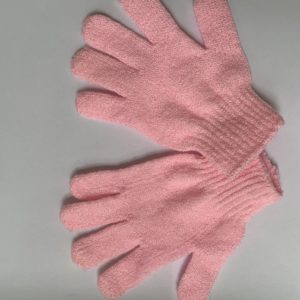 Pink Exfoliating Gloves